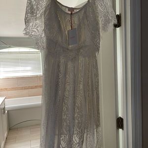 NWT Boutique Entro off white lace dress